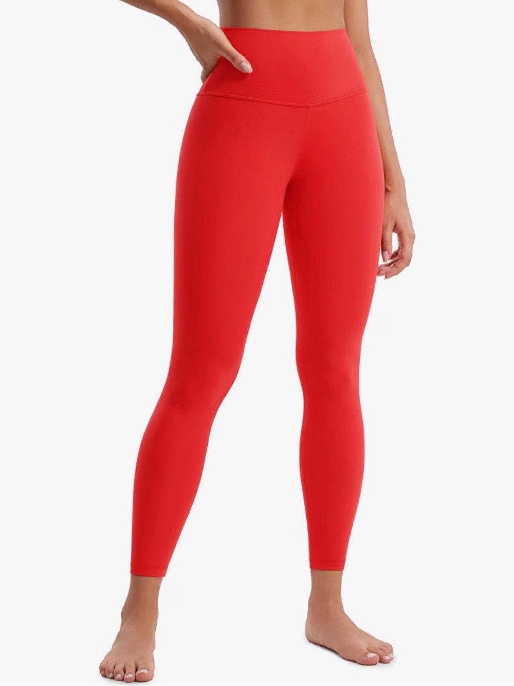 CRZ YOGA High-Rise Deep Red Leggings